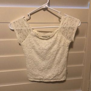 White lace top